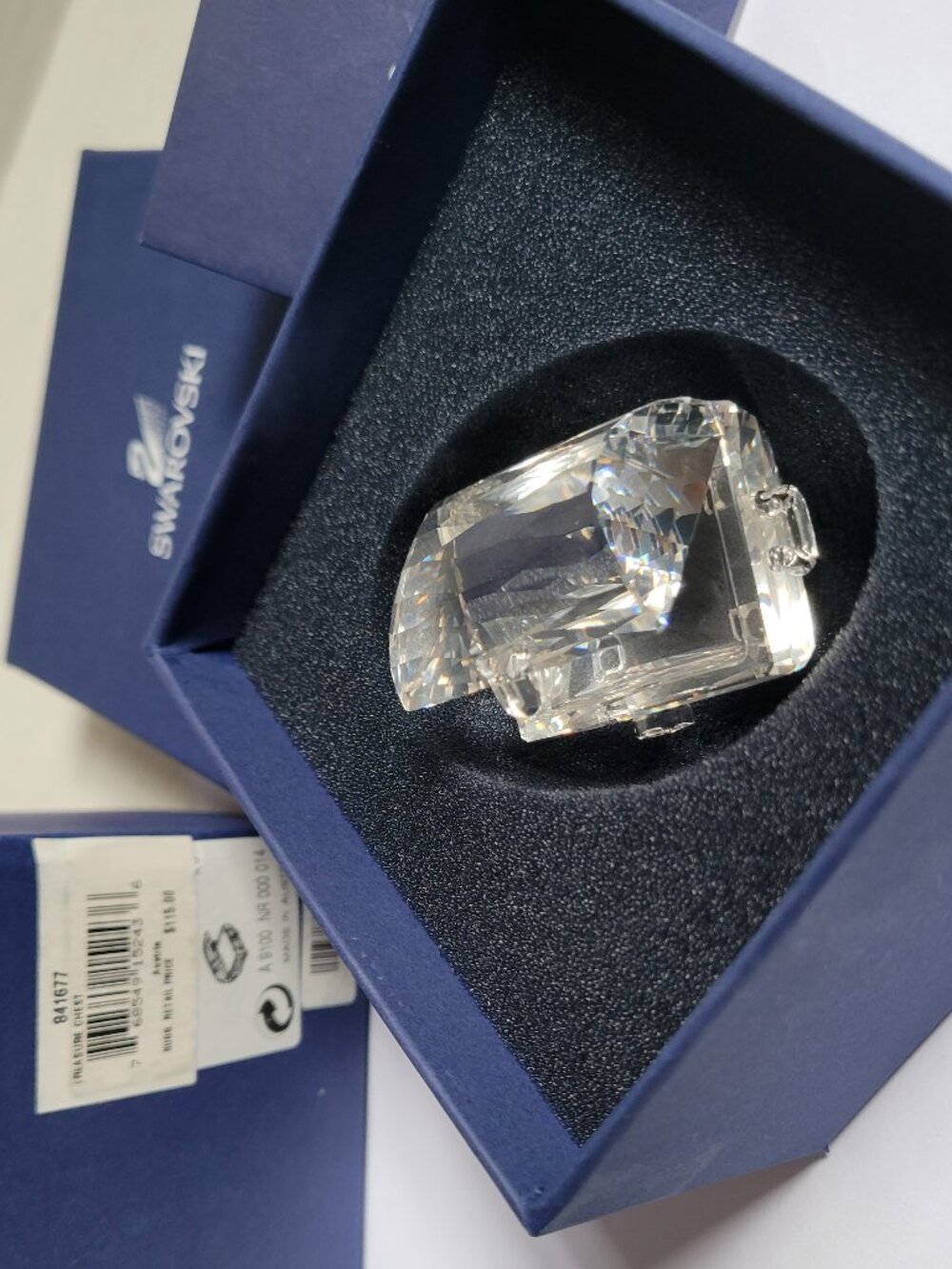Swarovski Crystal Treasure Chest / Trinket Box Figurine 841677 ~ New with Tags